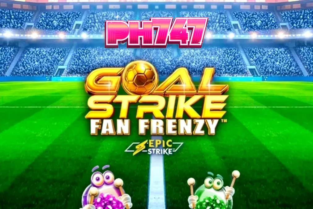 Isang masiglang stadium ng football na puno ng naghihiyawang fans at mga paputok, na nagpapakita ng mga reel ng Goal Strike Fan Frenzy slot.